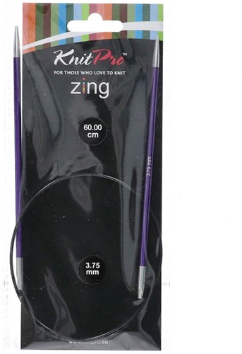 KnitPro Zing Rondbreinaalden 60cm 3,75mm