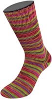 Lana Grossa Meilenweit 100 Merino Extrafine Cosy 6166 Roze/bordeaux/lentegroen/violetblauwe strepen-3