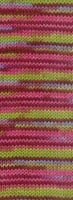 Lana Grossa Meilenweit 100 Merino Extrafine Cosy 6166 Roze/bordeaux/lentegroen/violetblauwe strepen-2