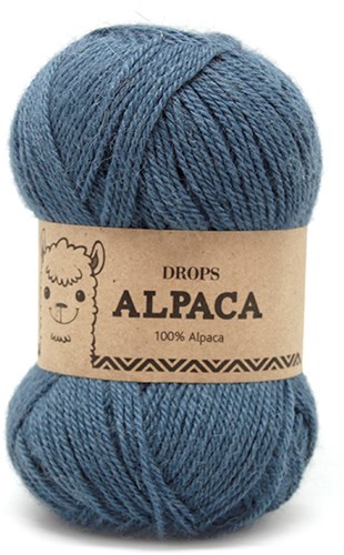 Drops Alpaca Uni Colour 6309 Denimblauw