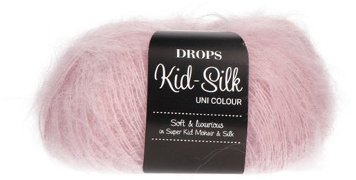 Drops Kid Silk Uni Colour 063 Poederroze