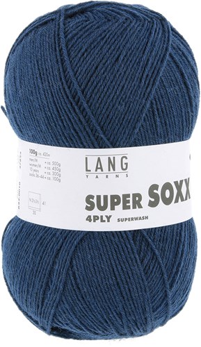 Lang Yarns Super Soxx 4-Fach 0021 Hemelsblauw (4-draads)-2