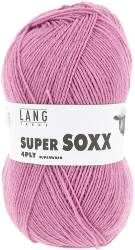 Lang Yarns Super Soxx 4-Fach 0064 Bordeaux (4-draads)