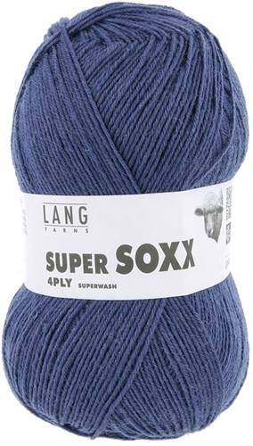 Lang Yarns Super Soxx 4-Fach 0005 Donkergrijs Gemêleerd (4-draads)