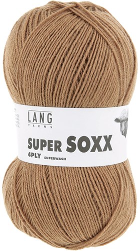 Lang Yarns Super Soxx 4-Fach 0010 Staalblauw (4-draads)