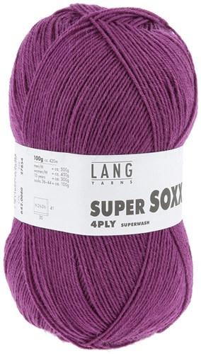Lang Yarns Super Soxx 4-Fach 0067 Bruin (4-draads)-2