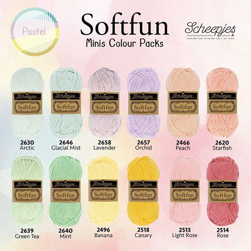 Scheepjes Softfun colour pack Pastel 12x20g-2