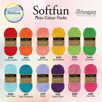 Scheepjes Softfun colour pack Rainbow 12x20g-2