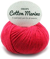 Drops Cotton Merino Uni Colour 06 Rood