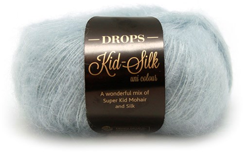 Drops Kid Silk Uni Colour 006 Blauwe Mist