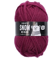 Drops Snow Uni Colour 010 Moerbei Paars