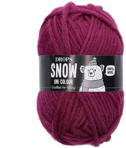 Drops Snow Uni Colour 010 Moerbei Paars