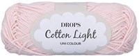 Drops Cotton Light Uni Colour 044 Marshmallow Roze