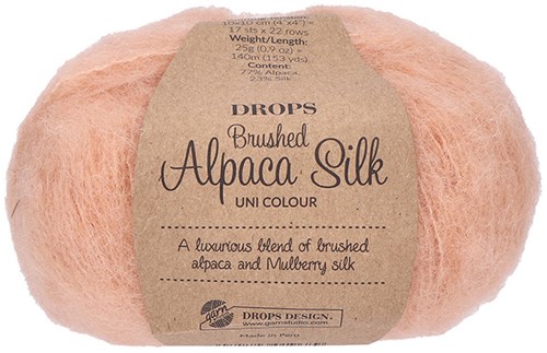 Drops Brushed Alpaca Silk Uni Colour 037 Zoete Abrikoos