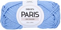 Drops Paris Uni Colour 73 Korenbloem blaiuw