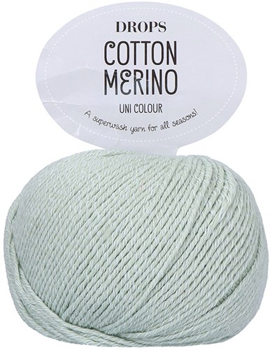 Drops Cotton Merino Uni Colour 32 Pistache ijs