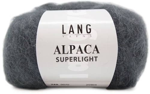 Lang Yarns Alpaca Superlight 70 Anthracite