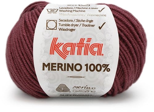 Katia Merino 100% 070 Donker oud roze