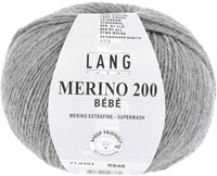 Lang Yarns Merino 200 Bebe 0303 Lichtgrijs Gemêleerd