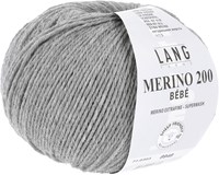 Lang Yarns Merino 200 Bebe 0303 Lichtgrijs Gemêleerd-2
