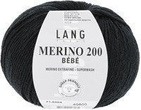 Lang Yarns Merino 200 Bebe 0304 Zwart