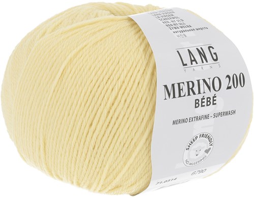Lang Yarns Merino 200 Bebe 0314 Geel-2