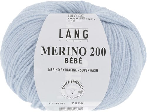 Lang Yarns Merino 200 Bebe 0320 Ciel