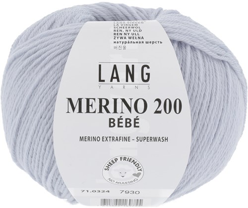Lang Yarns Merino 200 Bebe 324 Pearl Grey