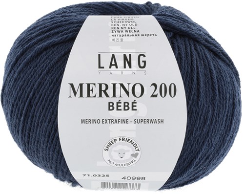 Lang Yarns Merino 200 Bebe 0325 Navy