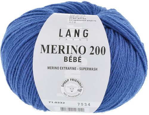 Lang Yarns Merino 200 Bebe 0332 Marine