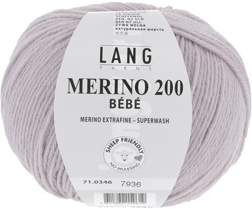 Lang Yarns Merino 200 Bebe 0346 Licht Lila