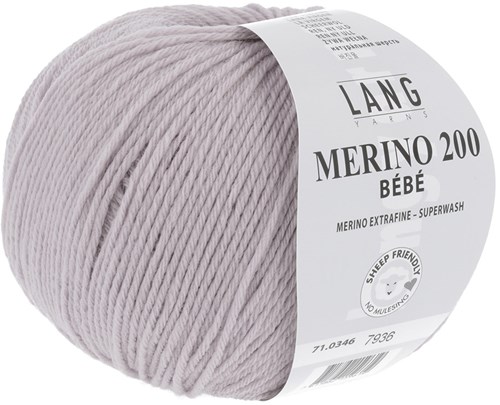 Lang Yarns Merino 200 Bebe 0346 Licht Lila-2