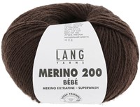 Lang Yarns Merino 200 Bebe 0368 Donker Bruin