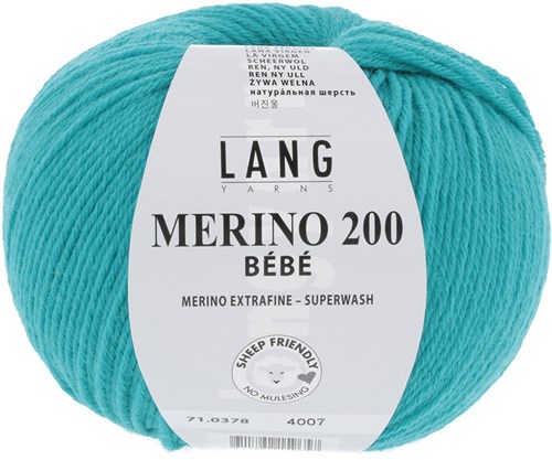 Lang Yarns Merino 200 Bebe 0378 Aqua