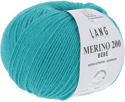 Lang Yarns Merino 200 Bebe 0378 Aqua-2