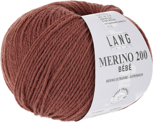 Lang Yarns Merino 200 Bebe 0387 Baksteen-2