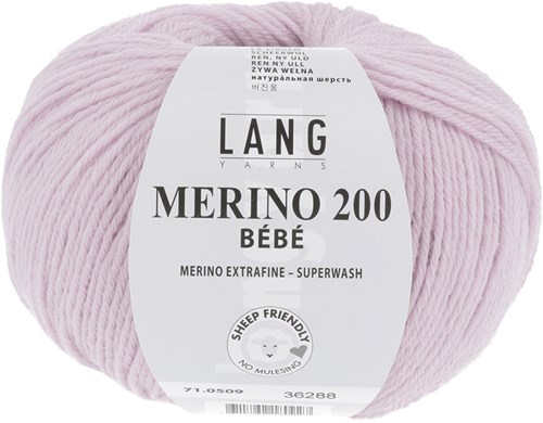 Lang Yarns Merino 200 Bebe 0509 Rosa Licht