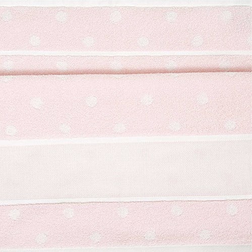 Rico Borduur Slabbetje 30 x 34 cm 007 Roze/Wit-2