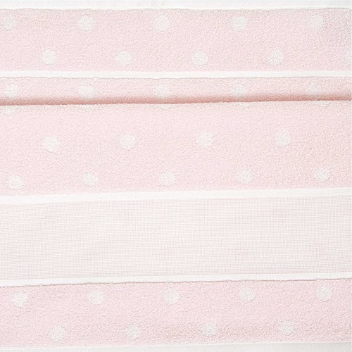 Rico Borduur Gastendoek 30 x 50 cm 007 Roze/Wit-2
