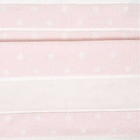Rico Borduur Washand 15 x 21 cm 007 Roze/Wit-2