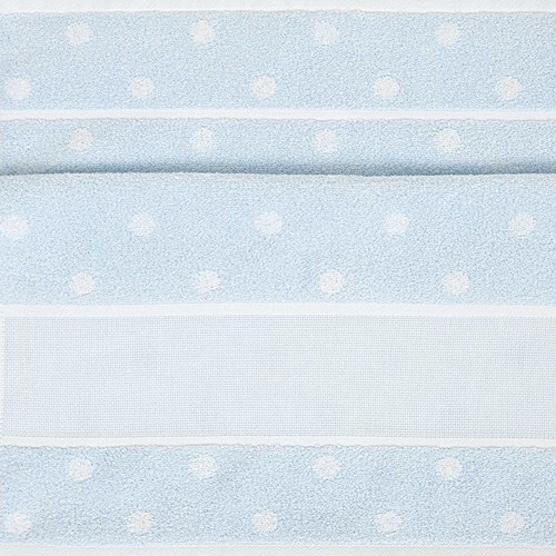Rico Borduur Slabbetje 30 x 34 cm 006 Blauw/Wit-2
