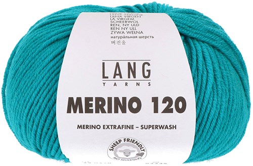 Lang Yarns Merino 120 0378 Turkoois