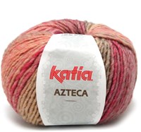 Katia Azteca 7852 Lichtrood/Beige/Oranje
