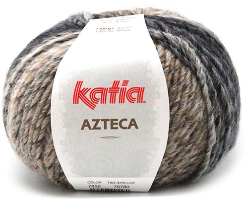 Katia Azteca 7856 Bruin/Zwart/Beige/Wijnrood
