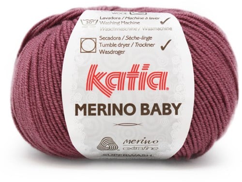 Katia Merino Baby 078 Donker Mauve