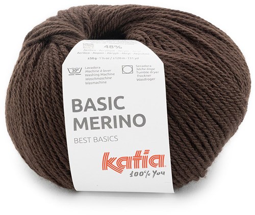 Katia Basic Merino 106 Chocolade Bruin