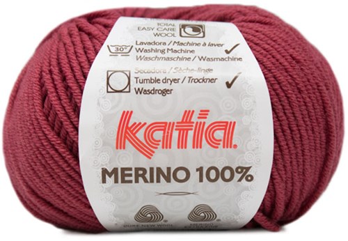 Katia Merino 100% 079 Framboos rood