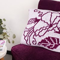 merry morning glory pillow