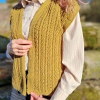 Goldenrod Waistcoat Haakpakket - It's Annemade