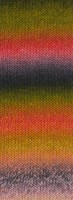 Lana Grossa Meilenweit 100 Color Mix Multi 013 Licht olijf/ framboos/roze/plum/donkergrijs/bos/mos/bladgroen/oudroze/mauve-2
